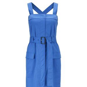 RARE Hugo Boss "Dagoni" Bodyon Dress Adjustable Straps Cargo Pockets